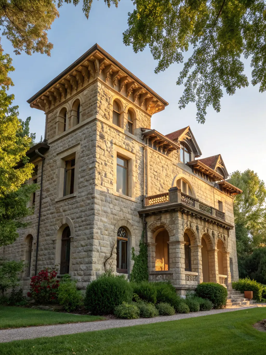 An image of a restored historical building in Puisaye, showcasing the heritage preservation work of the association.